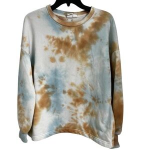 ROXY-Tie Dye Sweatshirt Women's Medium Blue Brown Crewneck
Casual Pullover